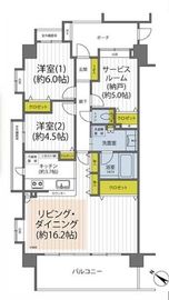 コスモハイセレサグラシエ 4階 間取り図
