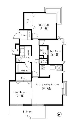 アーバネックス武蔵野 201 間取り図