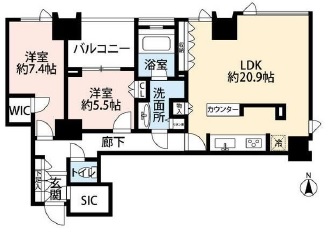 シティタワーズ豊洲ザ・シンボル 26階 間取り図