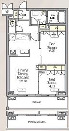 ミレーネ滝野川 220 間取り図