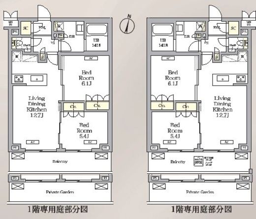 ミレーネ滝野川 306 間取り図