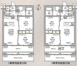 ミレーネ滝野川 306 間取り図