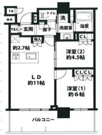 ブリリア有明シティタワー 29階 間取り図