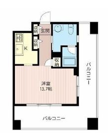 レジデンスシャルマン月島 513 間取り図