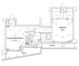 レジデンス代々木公園 512 間取り図