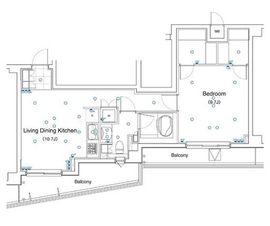 レジデンス代々木公園 512 間取り図