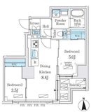 ジオエント秋葉原 1203 間取り図