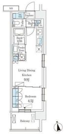 スカイグランデ津田沼 725 間取り図