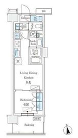 スカイグランデ津田沼 622 間取り図