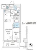 エル・セレーノ横浜 701 間取り図