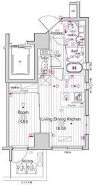 ガーラ・クレスタ横濱関内 11階 間取り図
