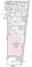 グランド・ガーラ横浜新子安 5階 間取り図