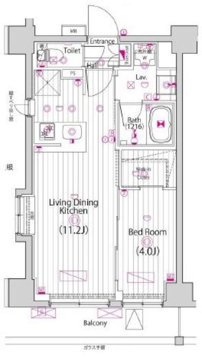 ガーラ・プレシャス横浜鶴見 5階 間取り図