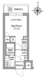 コンフォリア・リヴ南品川 108 間取り図