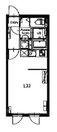 アレーロ大岡山2 203 間取り図