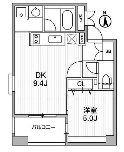 クリオ三田ラ・モード 701 間取り図