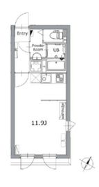 アレーロ大岡山2 306 間取り図