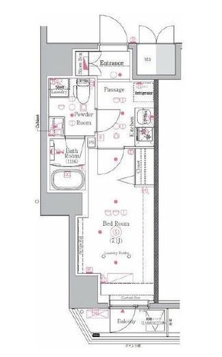 GENOVIA川崎Ⅲ (ジェノヴィア川崎Ⅲ) 7階 間取り図