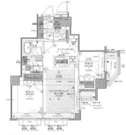 クレヴィア文京関口 1階 間取り図