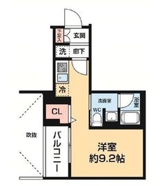 AZEST阪東橋Ⅱ 6階 間取り図