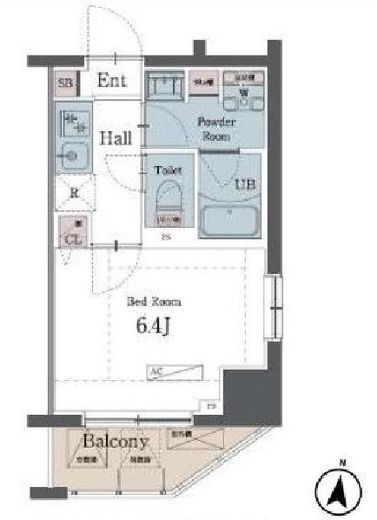 ラグゼナ横浜鶴見 605 間取り図
