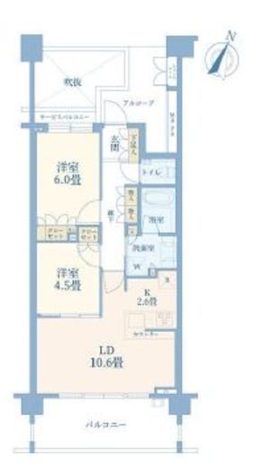 ドレッセたまプラーザテラス 4階 間取り図