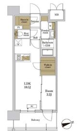 RJRプレシア川口 907 間取り図