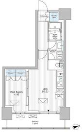 パークアクシス市川 1204 間取り図