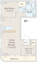サンテラス令和－KNレジデンス－ 401 間取り図