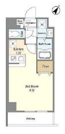 アルファコート常盤台3 302 間取り図