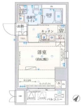 リヴシティ日本橋ネクステシア 11階 間取り図