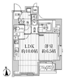 HF東中野レジデンス 201 間取り図