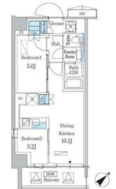 パークアクシス品川南大井パークフロント 625 間取り図