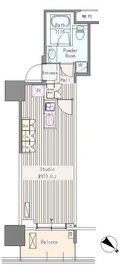 ユニゾンタワー 1410 間取り図