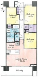 ザ・パームス祐天寺マスタープレイス 4階 間取り図