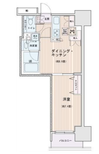 エスティメゾン錦糸町2 505 間取り図
