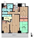 リーデンスタワー 25階 間取り図