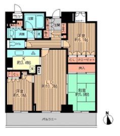 リーデンスタワー 25階 間取り図