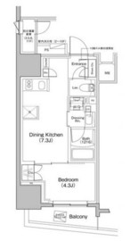 ザ・パークハビオ大森町 1504 間取り図