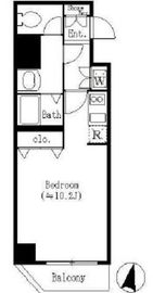 クロスレジデンス清澄白河 603 間取り図