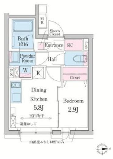 デュオメゾン渋谷 403 間取り図
