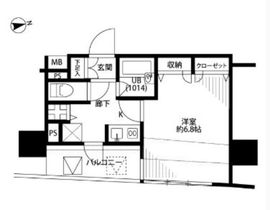 プレール・ドゥーク銀座イースト 7階 間取り図