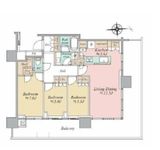 HARUMI FLAG SKYDUO SUN VILLAGE (晴海フラッグ スカイデュオ サンヴィレッジ) 18階 間取り図