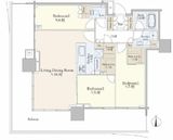 HARUMI FLAG SKYDUO SUN VILLAGE (晴海フラッグ スカイデュオ サンヴィレッジ) 11階 間取り図