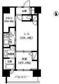 パークキューブ東品川 814 間取り図