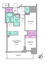 アーバネックス日本橋茅場町 1004 間取り図