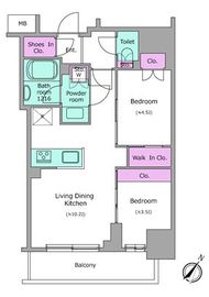 アーバネックス日本橋茅場町 1104 間取り図