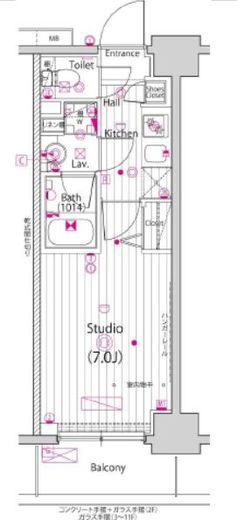 ガーラ・プライム横濱関内 11階 間取り図