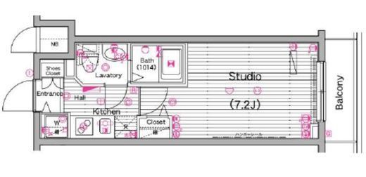 グランド・ガーラ横濱山下町 6階 間取り図