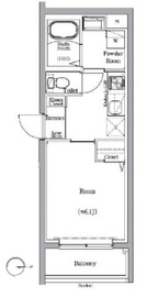 スカイコートソレア新丸子 2階 間取り図